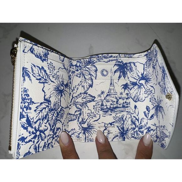 Louis Vuitton Blue Victorine Small Wallet - Excellent Condition - Picture 3 of 9